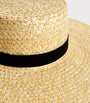 Raffia Mira Boater Hat