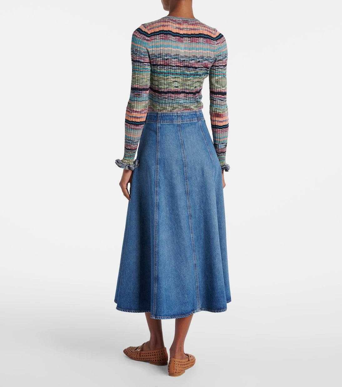 Ulla Johnson - Uma denim midi skirt