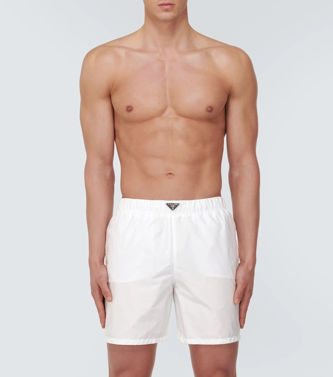 Prada - Re-Nylon logo swim trunks