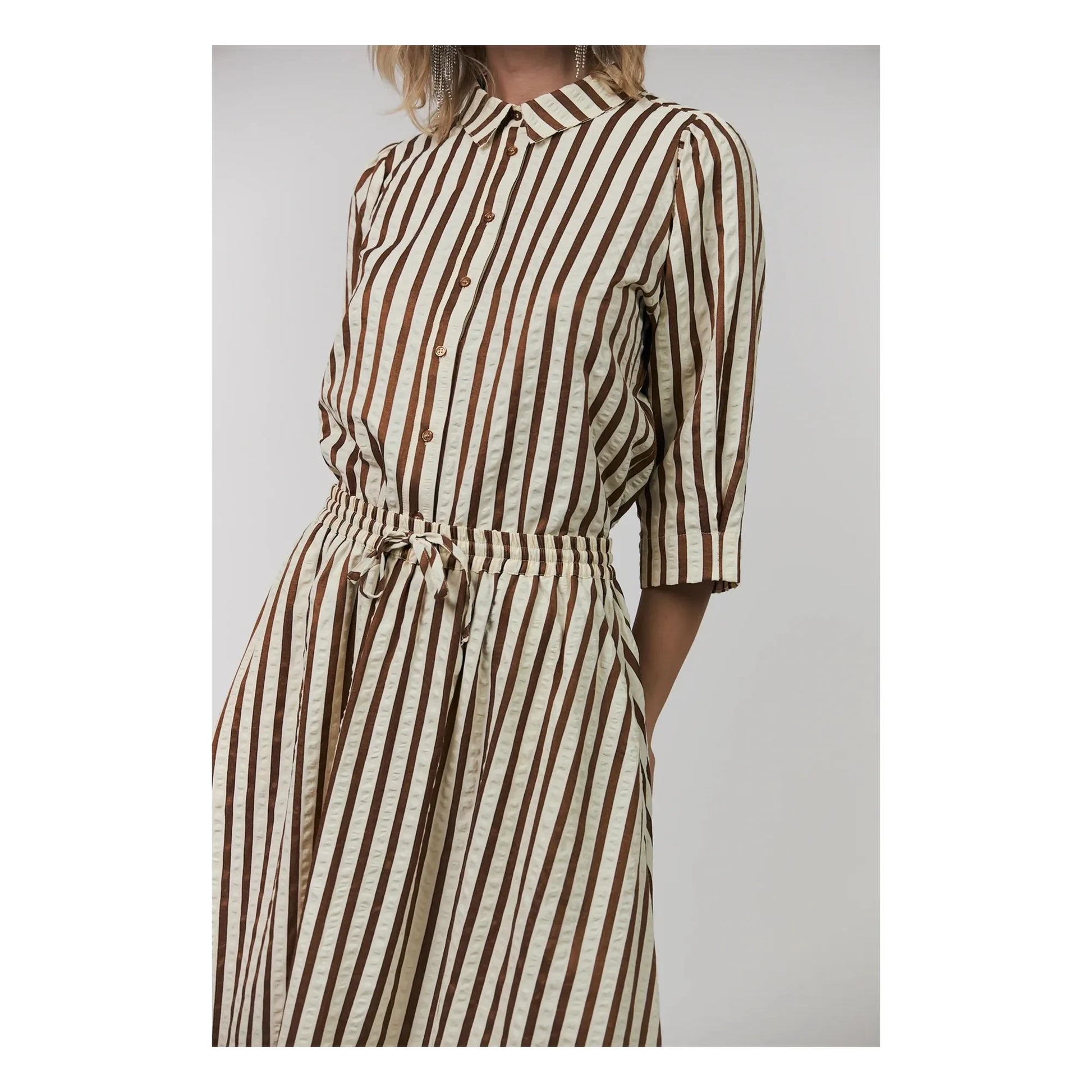 Lollys Laundry - Bono Cotton shirt | Mocha