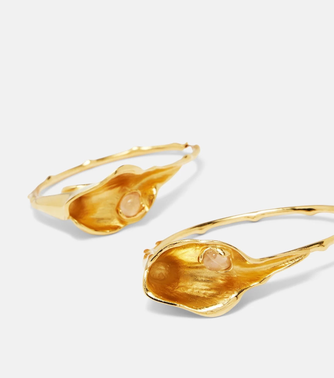 Chloé - Embellished hoop earrings