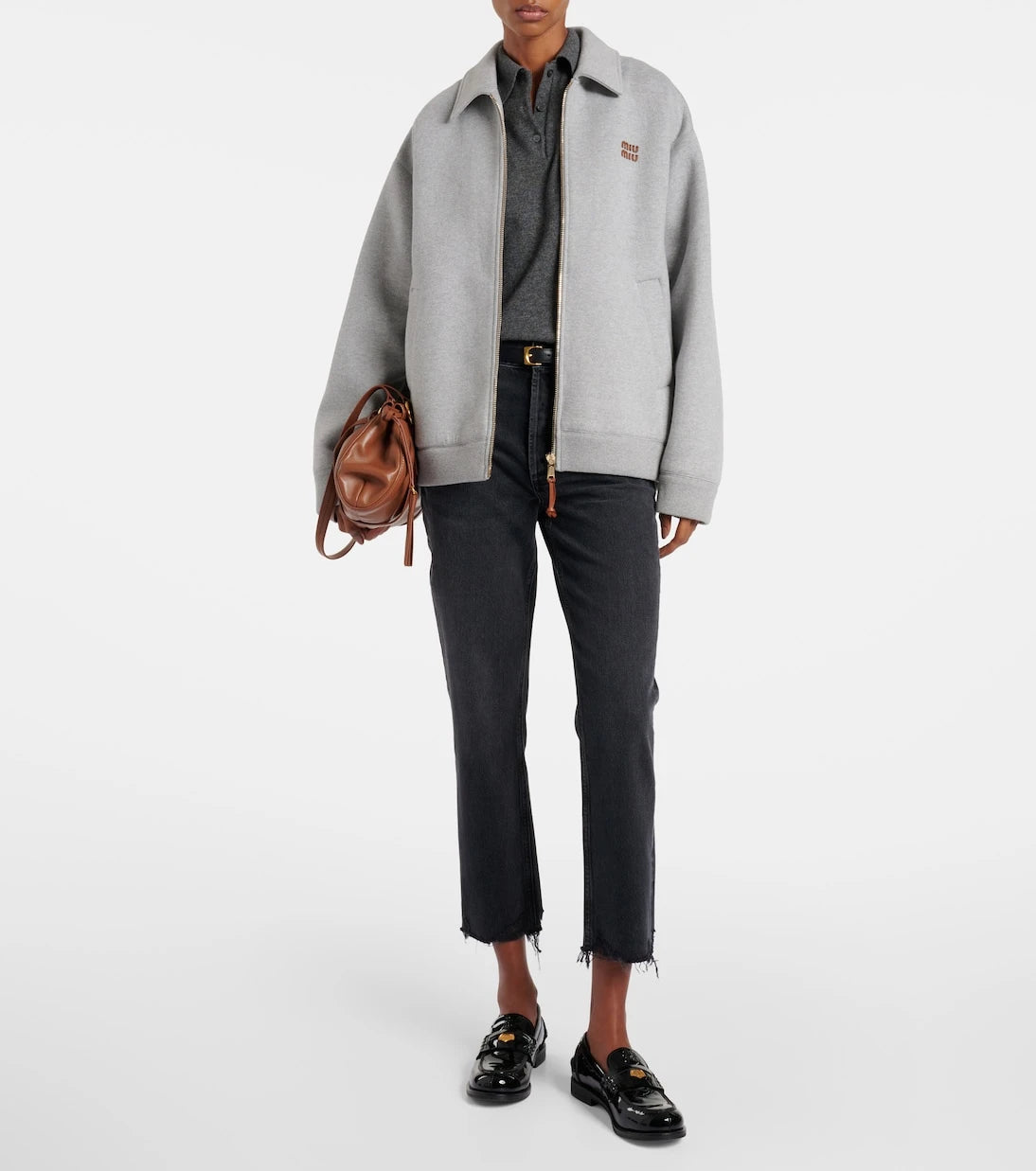 Agolde - Riley high-rise cropped straight jeans