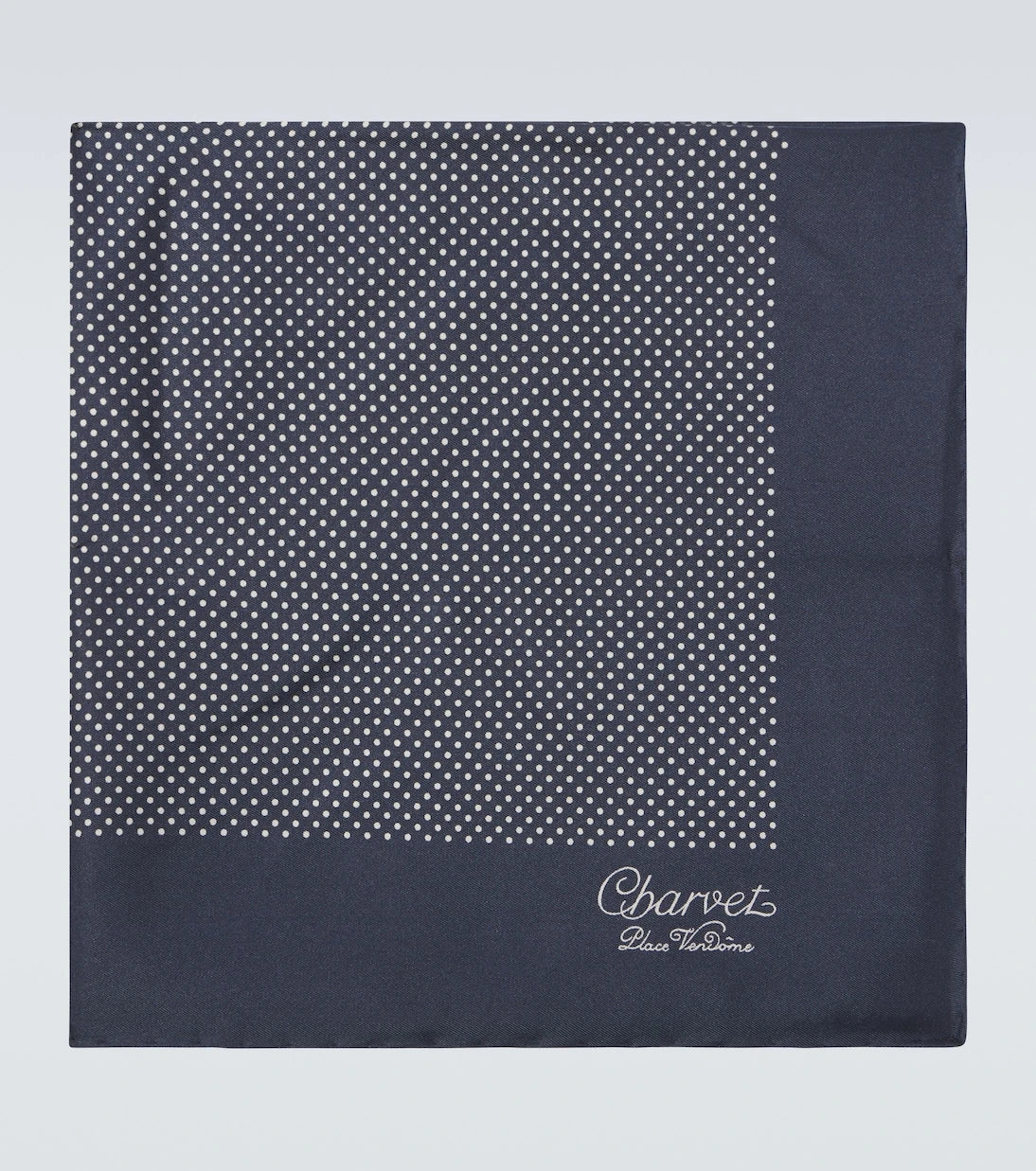 Charvet - Polka-dot silk pocket square