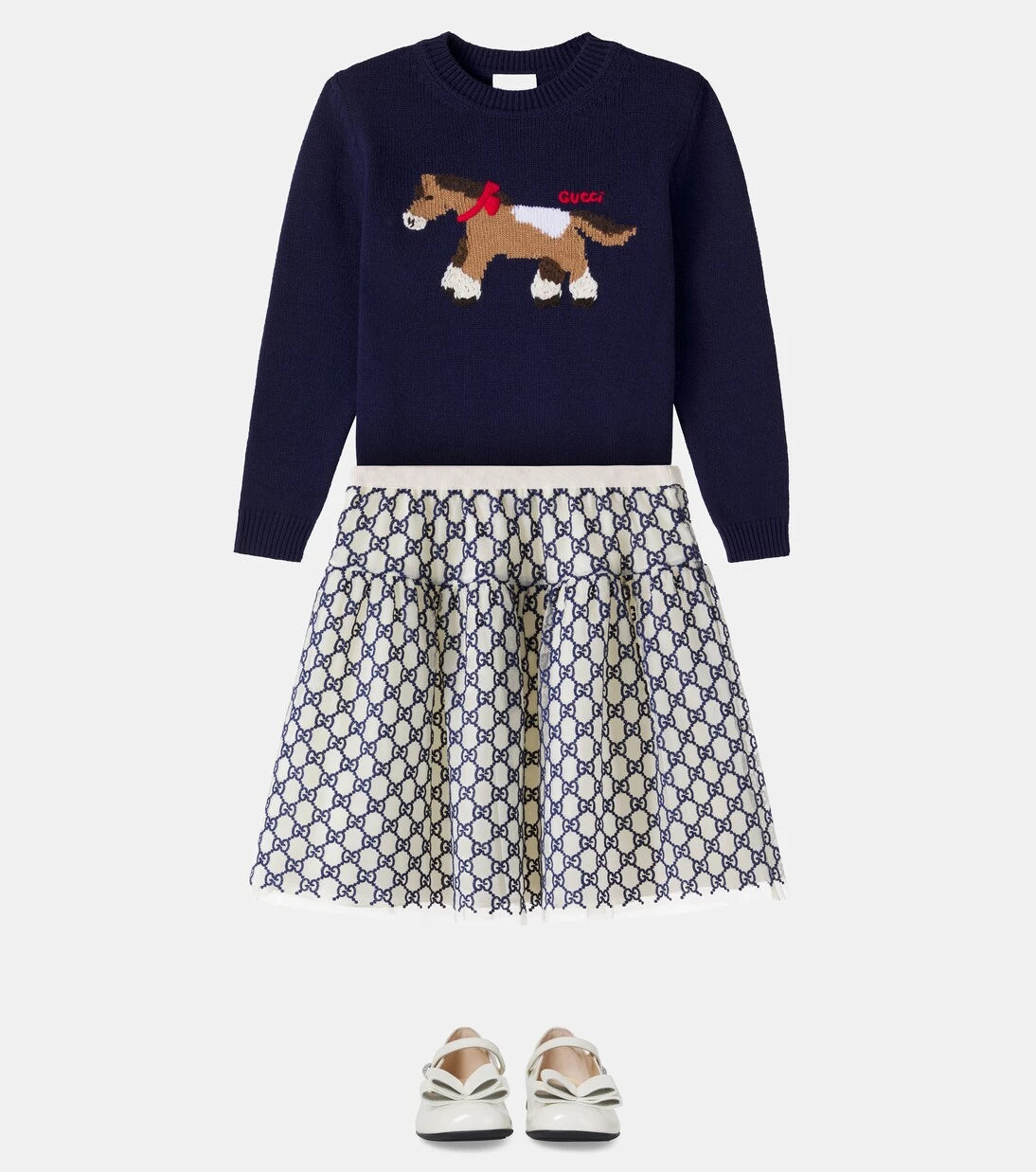Gucci Kids - سترة صوفية بنقوش الجاكار