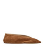 Le Monde Beryl Brown Suede Luna Ballet Flats
