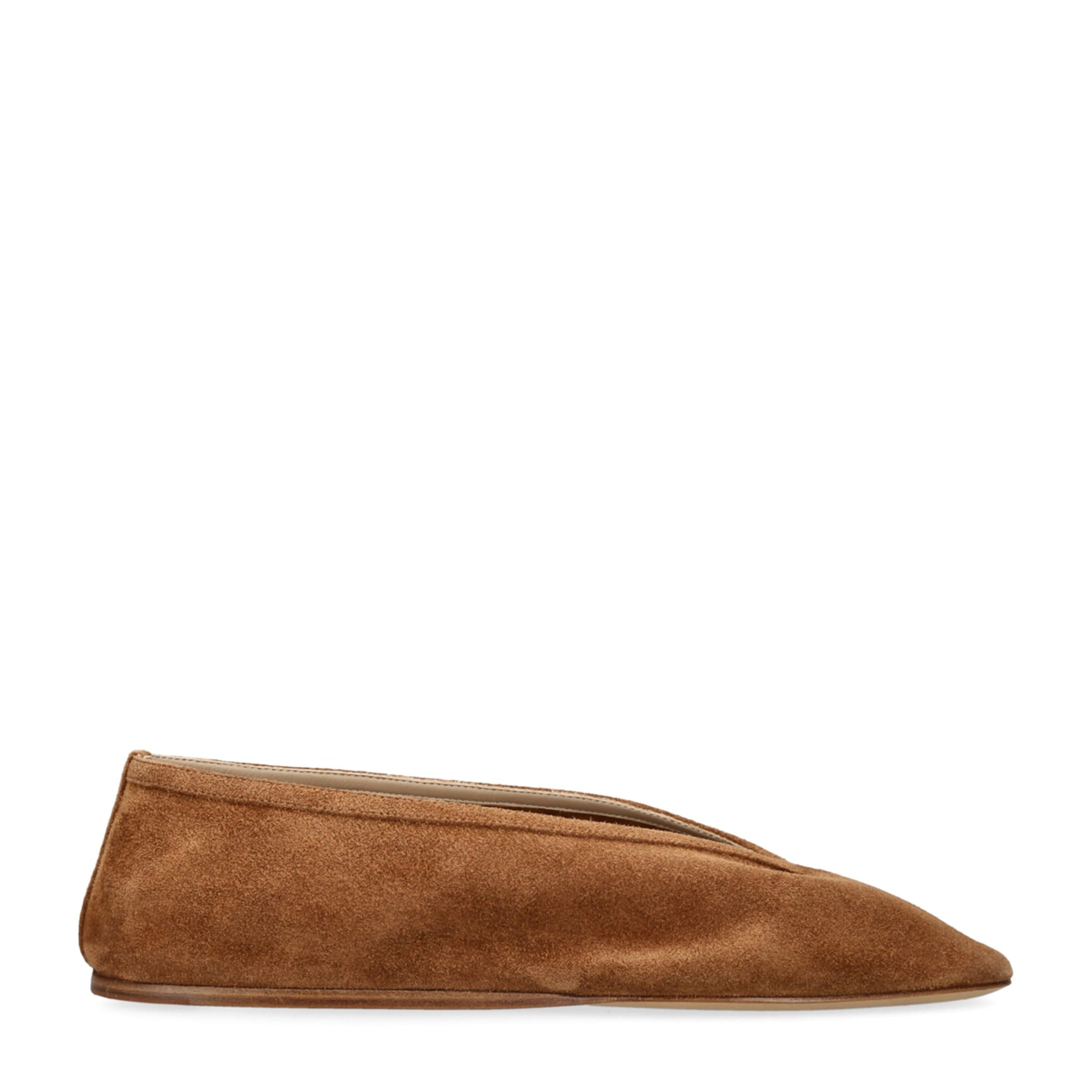 Le Monde Beryl Brown Suede Luna Ballet Flats