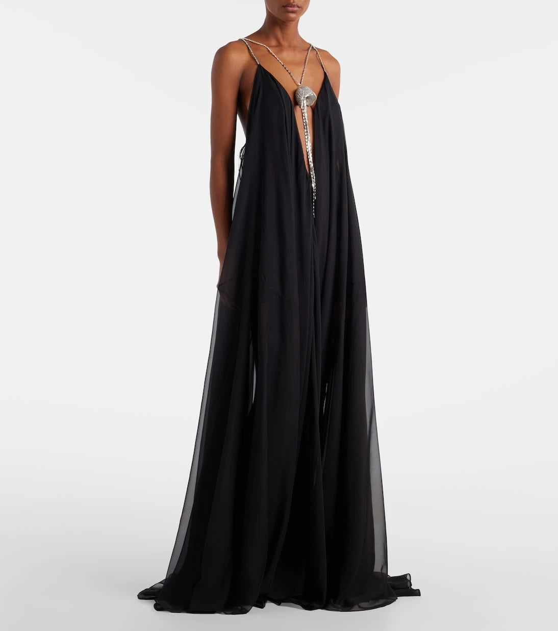 David Koma - Embellished chiffon gown
