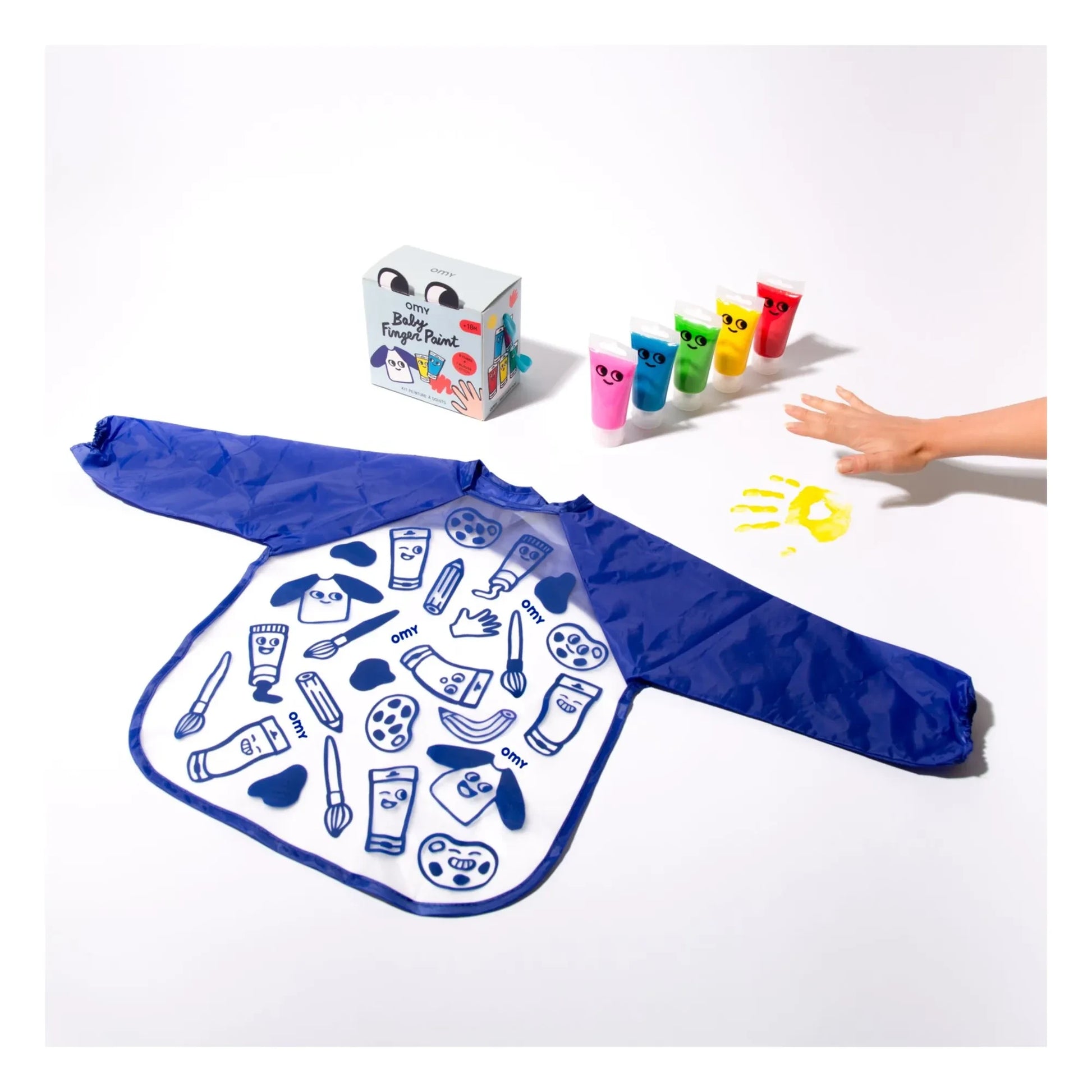 Omy - Finger paint kit - 5 tubes