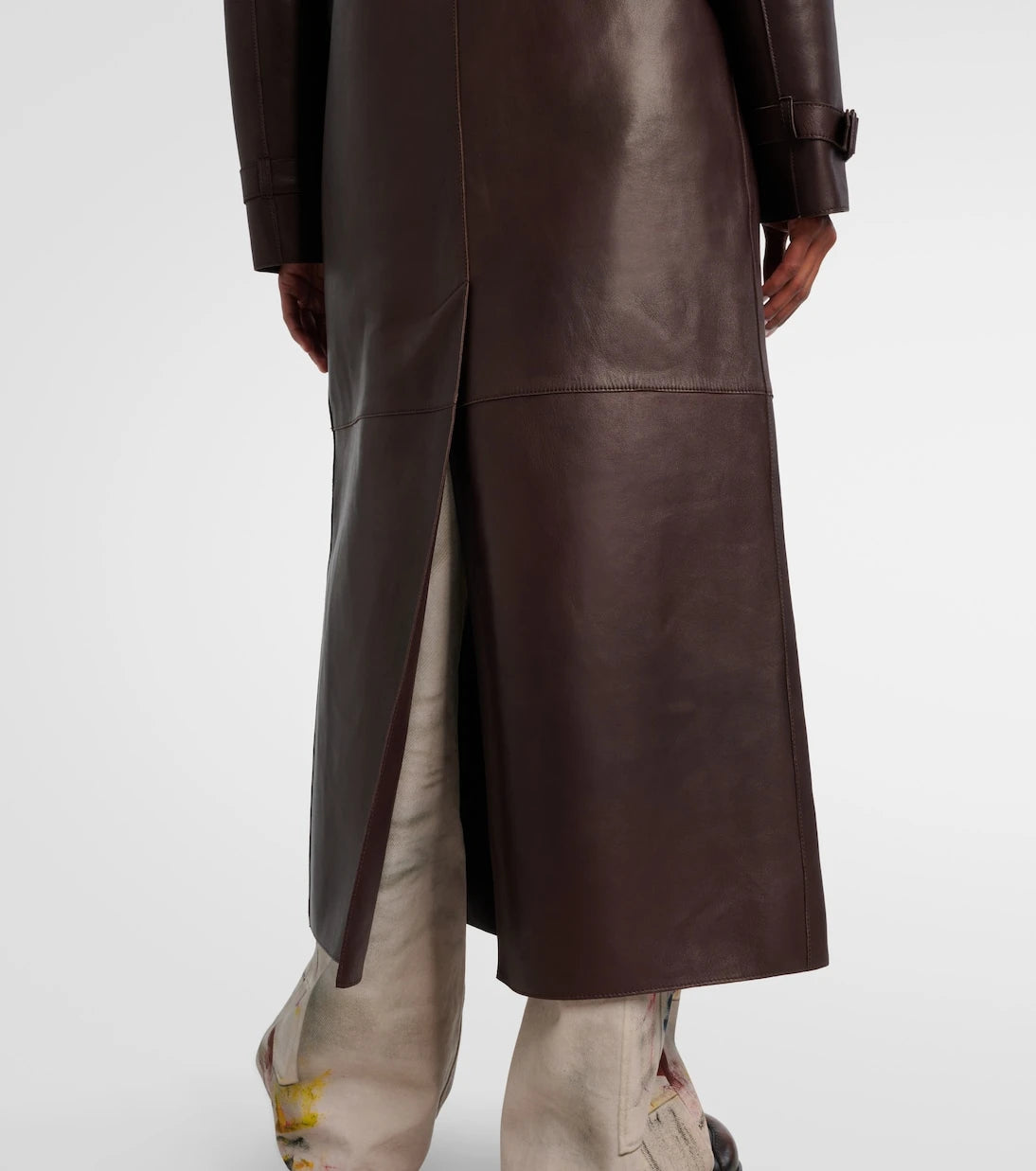 Acne Studios - معطف جلدي