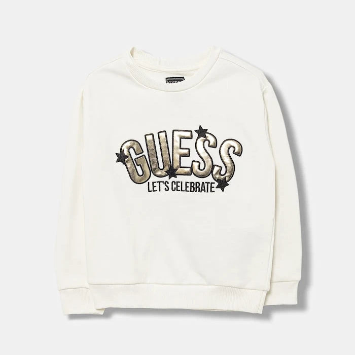 Детски памучен суичър Guess