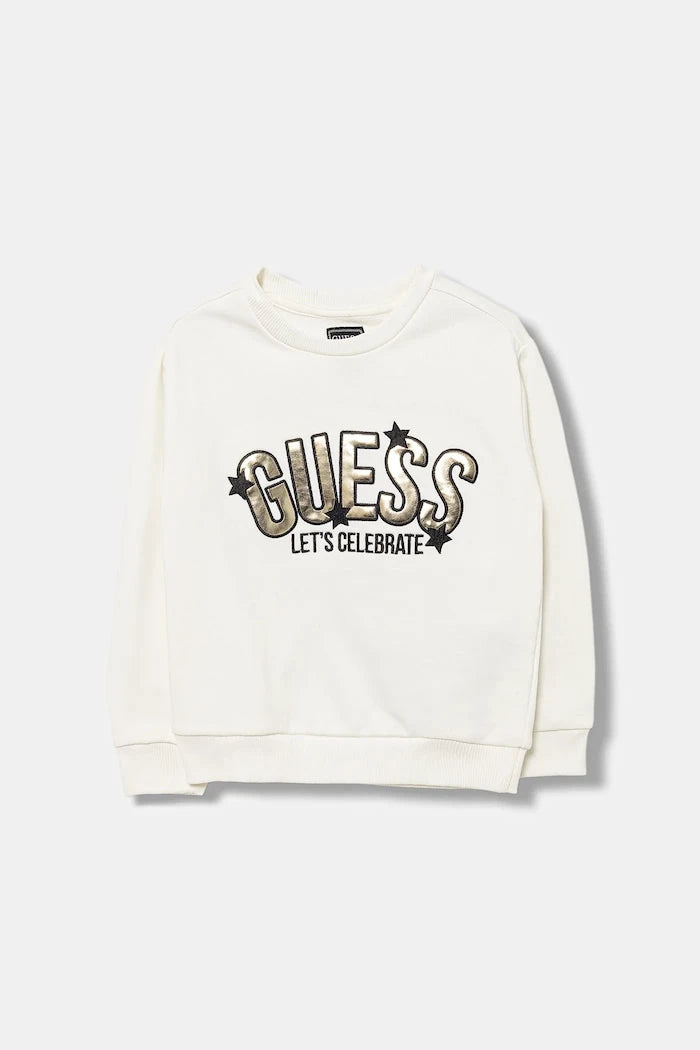 Детски памучен суичър Guess