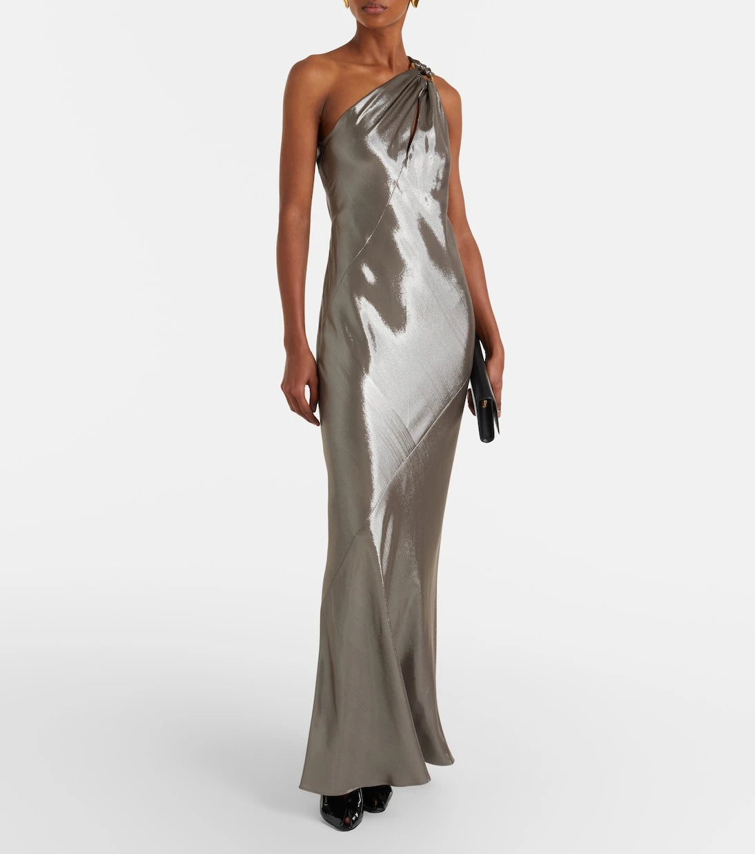 Max Mara - Odissea one-shoulder lamé gown