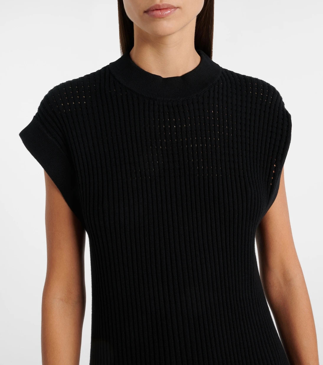 Varley - Cheston pointelle cotton midi dress