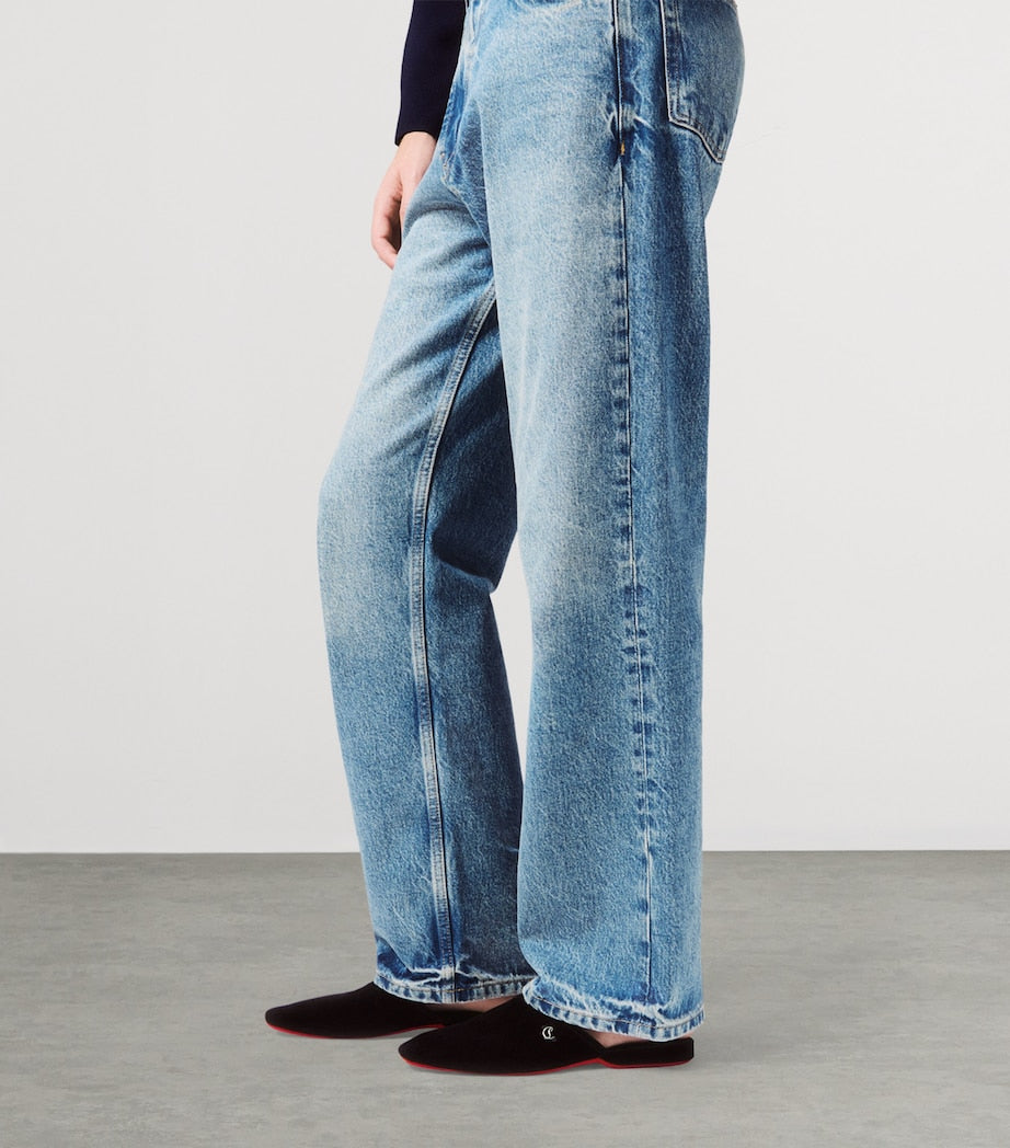 Tonton Dede Velvet-Suede Slippers