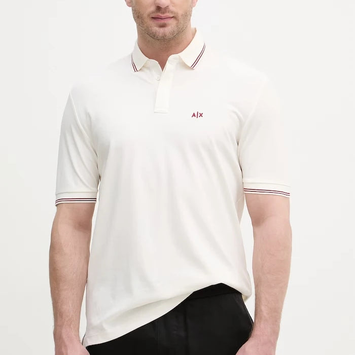 Armani Exchange тениска с яка мъжка с памук