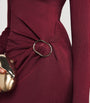 Roland Mouret Red Knit Buckle Maxi Dress