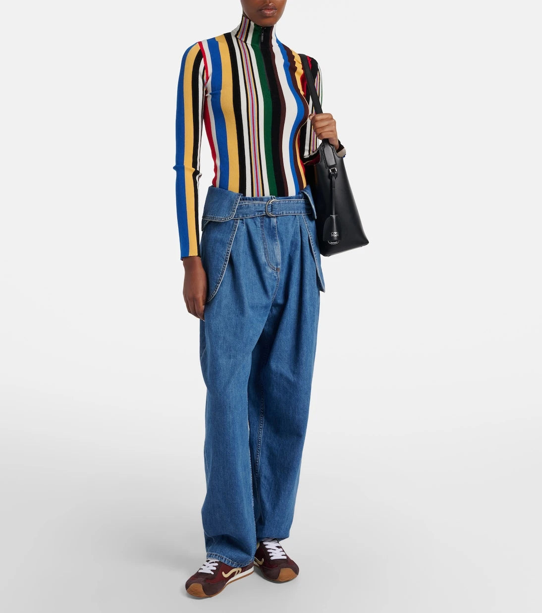 Loewe - Ballet Runner 2.0 suede-trimmed sneakers