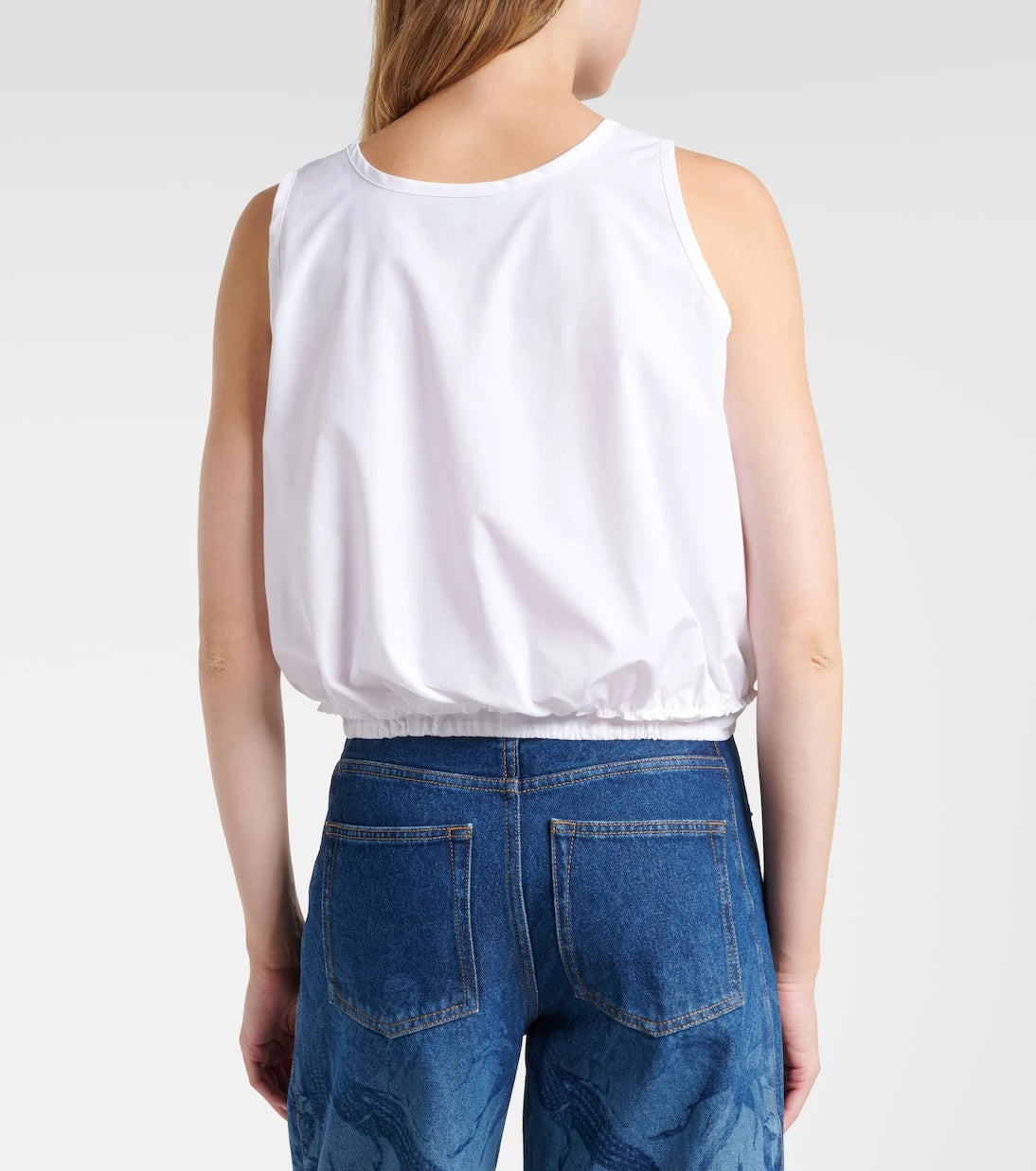 Loewe - Paula's Ibiza cotton poplin crop top