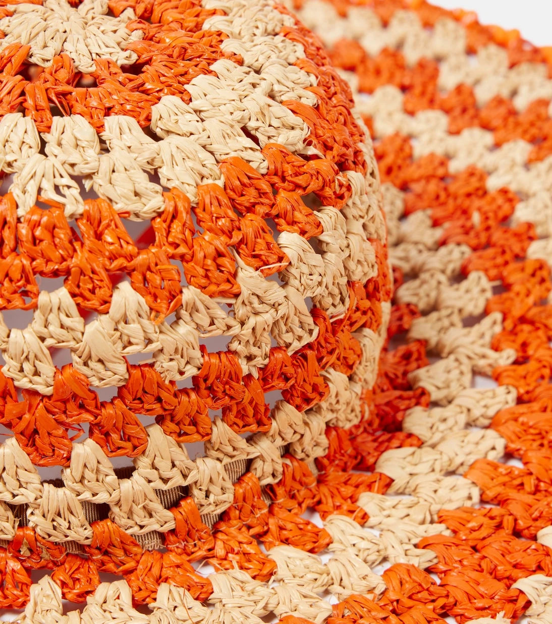 Alémais - Flame raffia sun hat