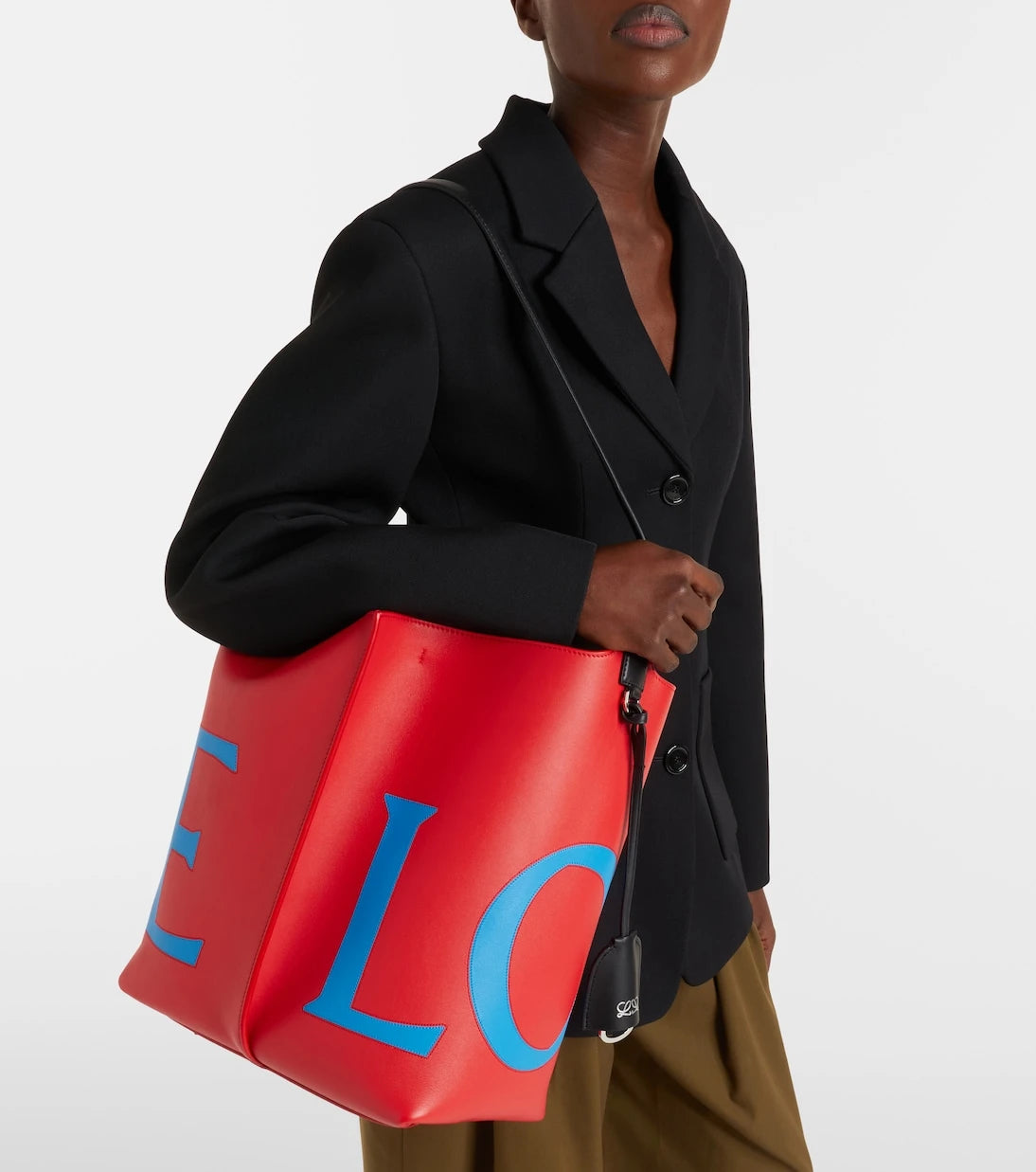 Loewe - Bilbao Large leather bucket bag