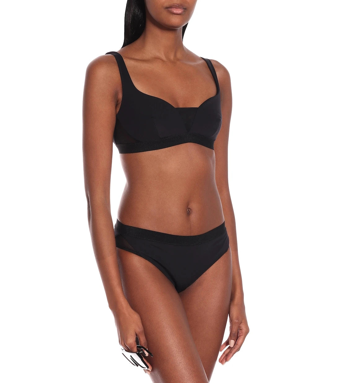 Stella McCartney - Mesh-trimmed bikini top