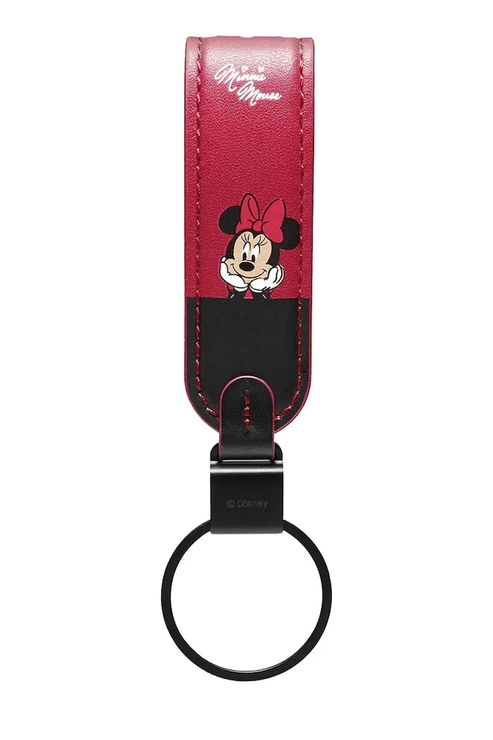Orbitkey Doğal Deri Anahtarlık Minnie Mouse