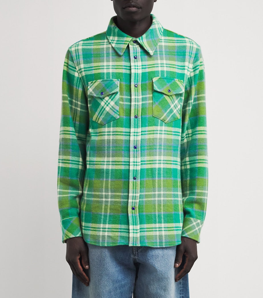 Cashmere Plaid Shirt