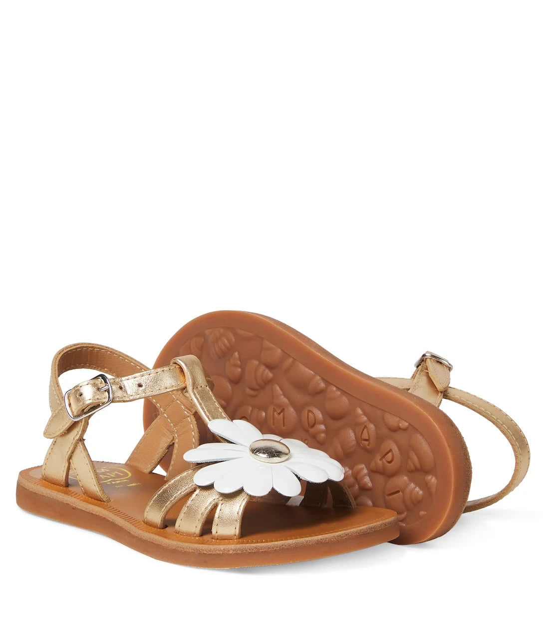 Pom d'Api - Plagette Big Flo leather sandals