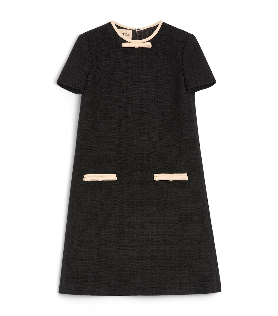 Valentino Beige Wool-Blend Mini Dress