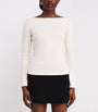 Claudie Pierlot White Cotton Long-Sleeve T-Shirt