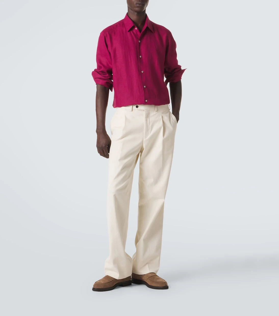 Thom Sweeney - حذاء لوفرز بيني من جلد الغزال