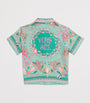 Versace Kids Silk Underwater Barocco Shirt (6-14 Years)
