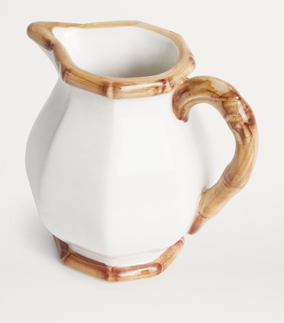 Ceramic Bamboo Milk Jug