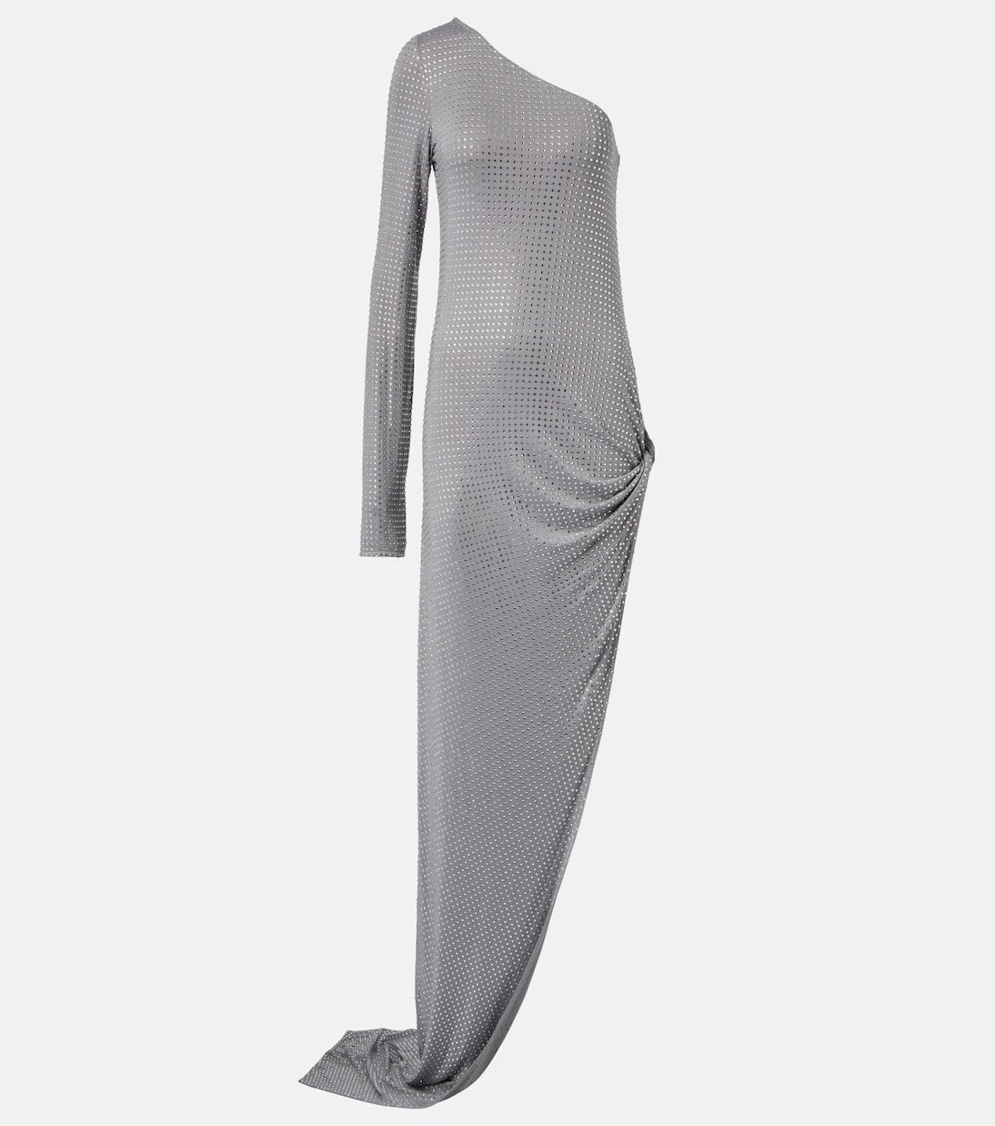 The Attico - Crystal-embellished one-shoulder gown