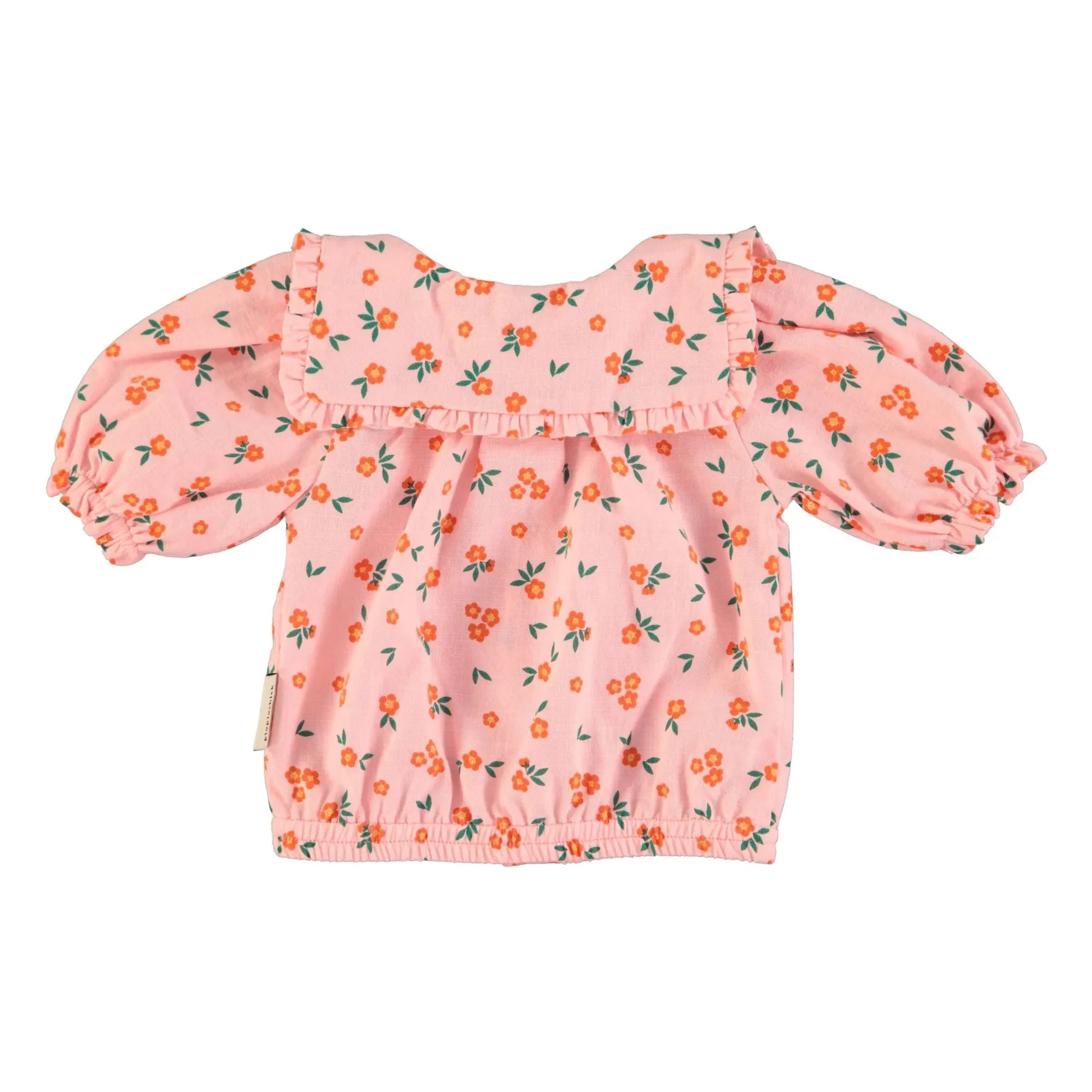 Piupiuchick - Blouse Fleuri Organic Cotton | Peach