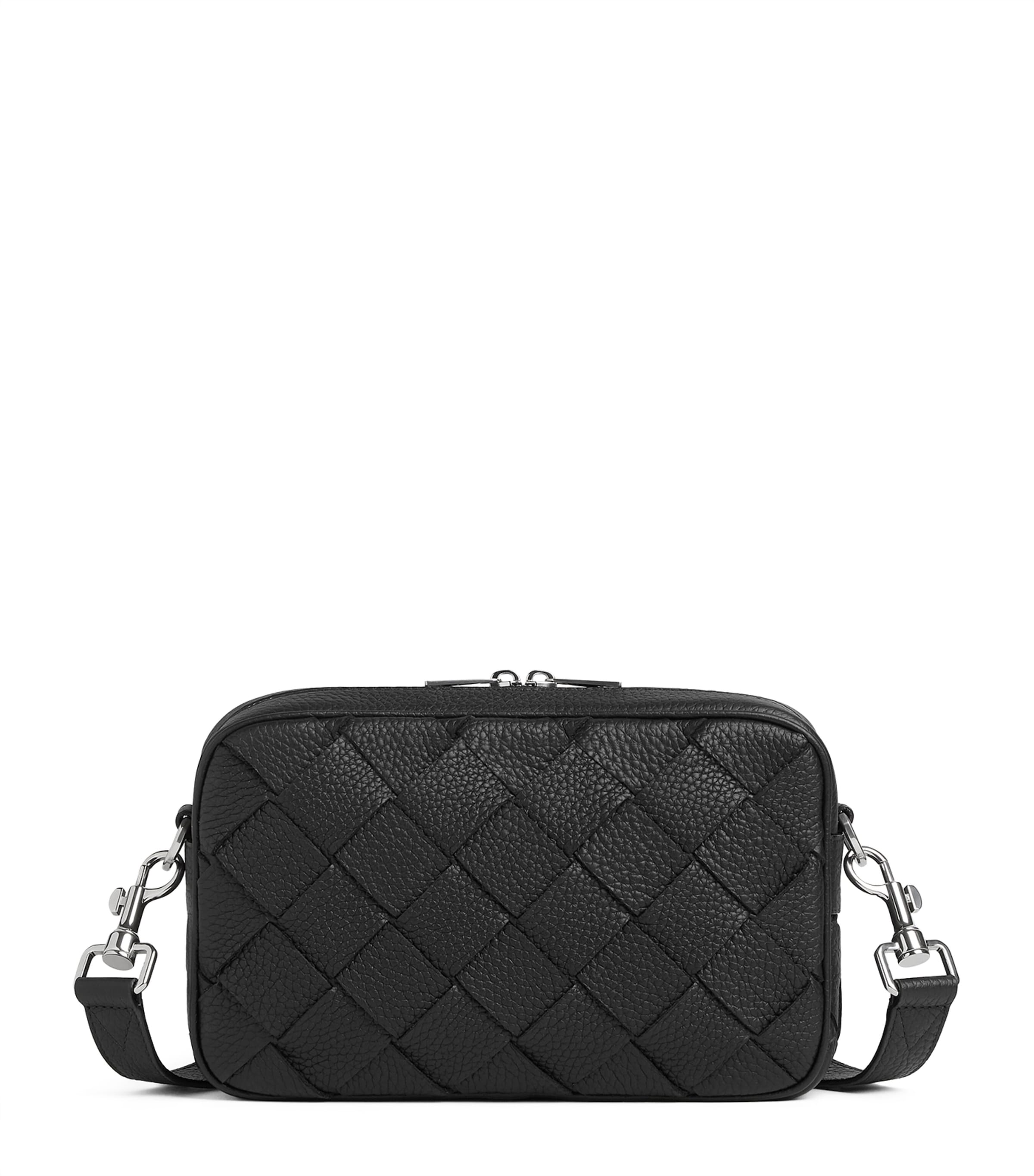 Small Leather Intrecciato Camera Bag