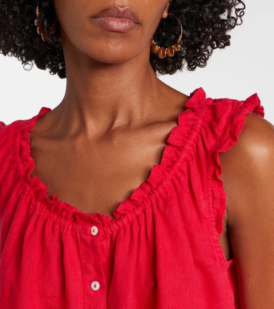 Velvet - Tana ruffled linen top
