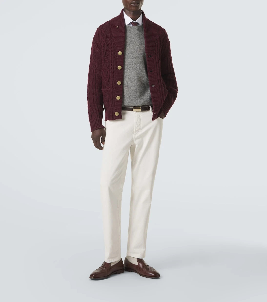 Brunello Cucinelli - Cable-knit cashmere cardigan