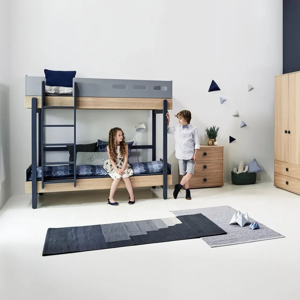 Flexa - Popsicle Bunk Beds With Straight Ladder 90x200cm | Blue