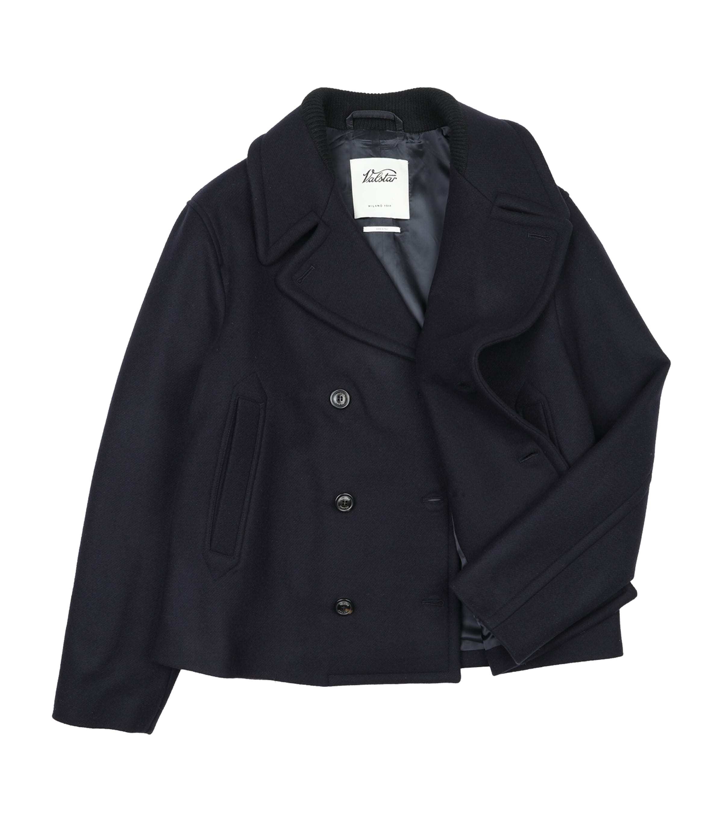 Valstar Navy Virgin Wool Harold Peacoat