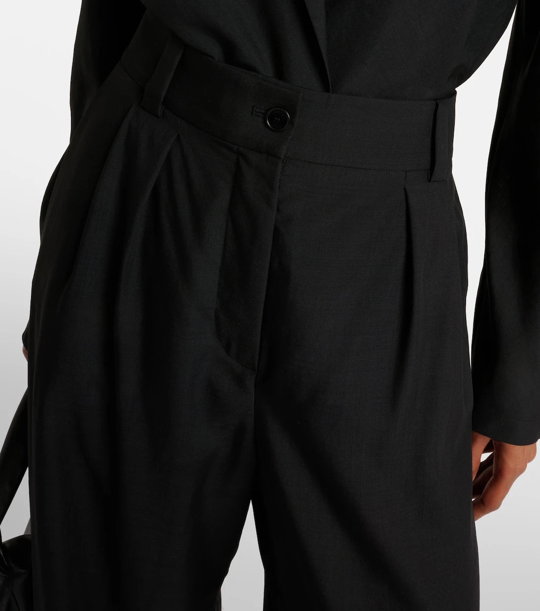 Joseph - Forest wool-blend voile wide-leg pants