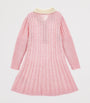 Monnalisa Multi Wool-Cotton Cable-Knit Polo Dress (2-12 Years)