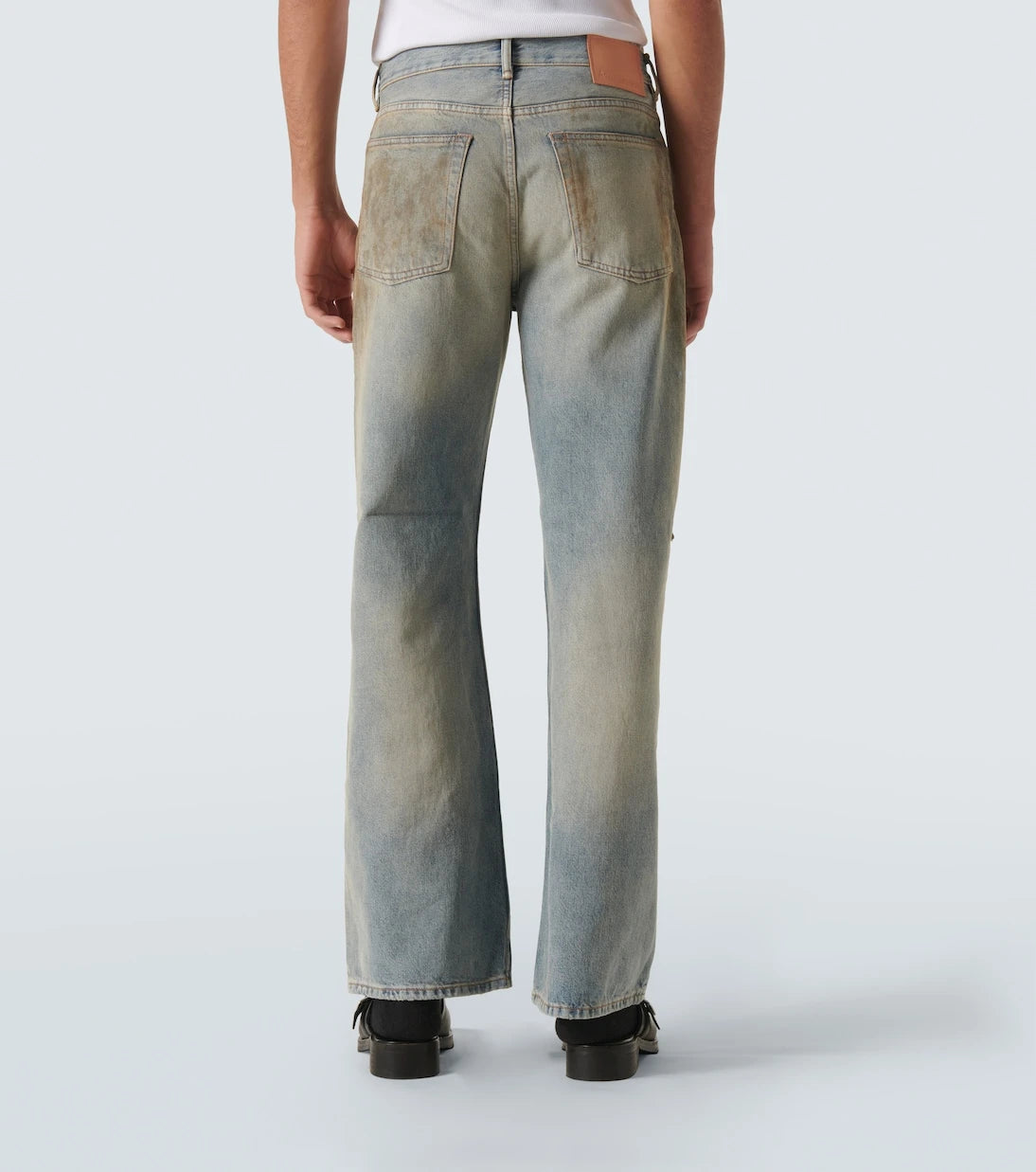 Acne Studios - جينز واسع الساق بتصميم بالٍ 2021M