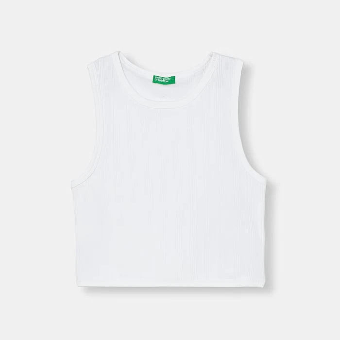 United Colors of Benetton çocuklar için pamuklu elastanlı üst