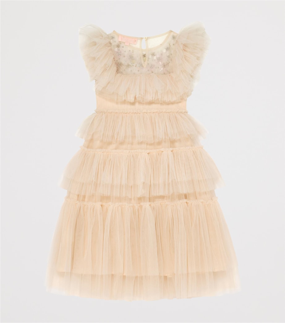 Tutu Du Monde Ivory Tulle Embellished Rana Dress (2-11 Years)