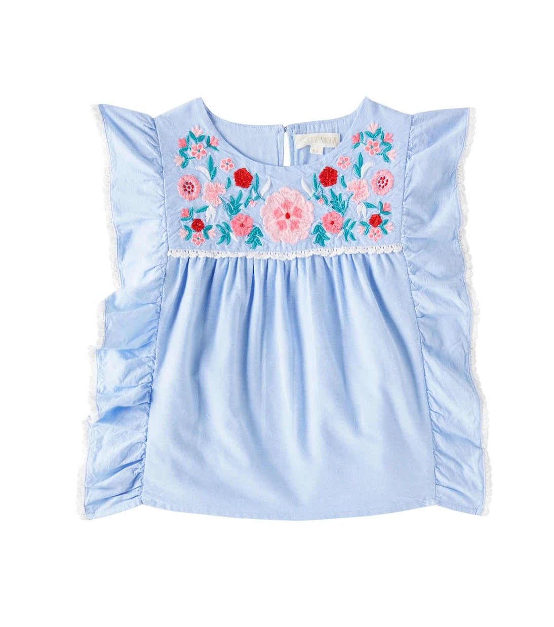 Louise Misha - Mala cotton chambray top