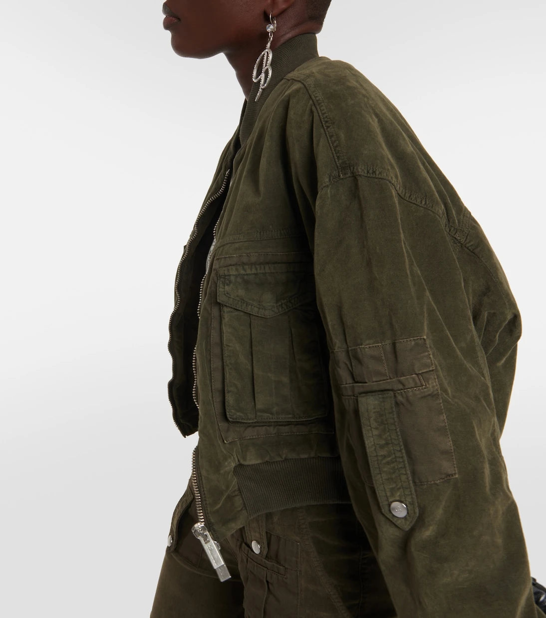 Blumarine - Velvet bomber jacket