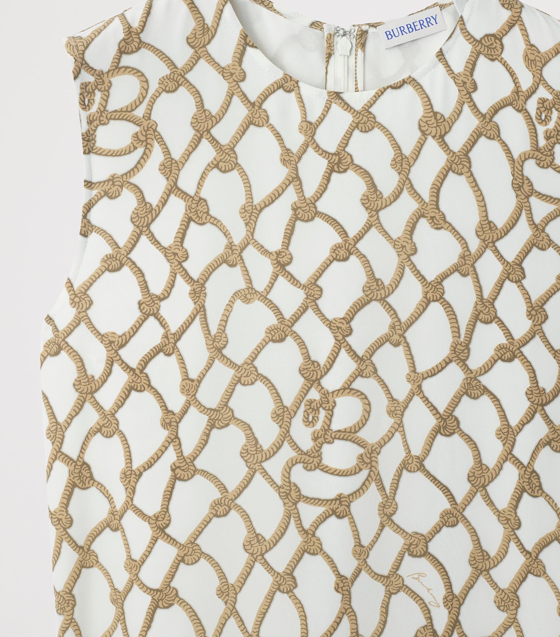 Multi Silk Knot Print Dress