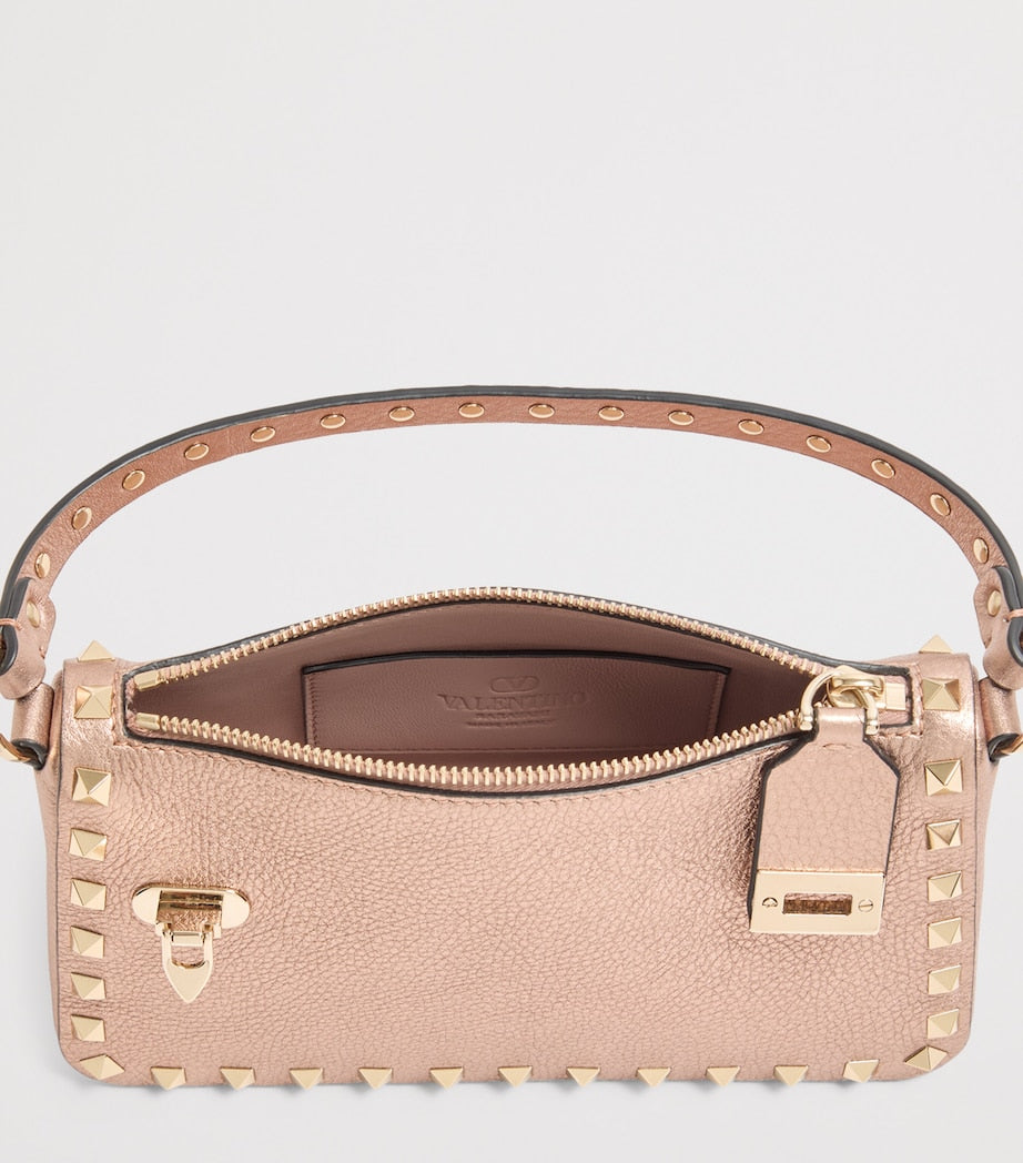 Small Leather Rockstud Shoulder Bag