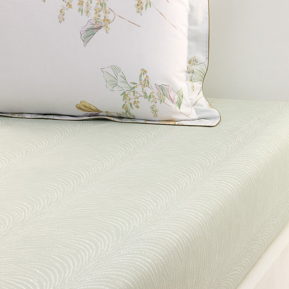 Yves Delorme Pollen King Fitted Sheet (150cm x 200cm)